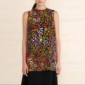 Marimekko Women's Size 34 (XS) Multicolor Retro Print Sleeveless Gita Tunic Top